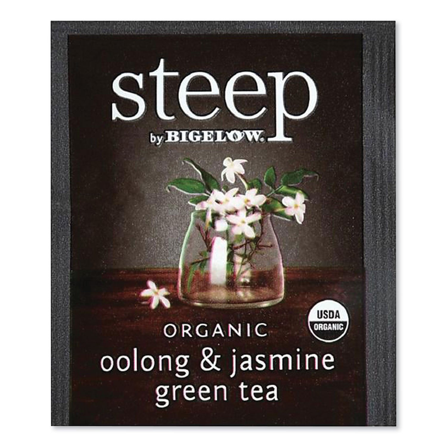 Bigelow Steep Tea, Oolong and Jasmine Green, 0.06 oz Tea Bag, 20/Box (RCB17714)