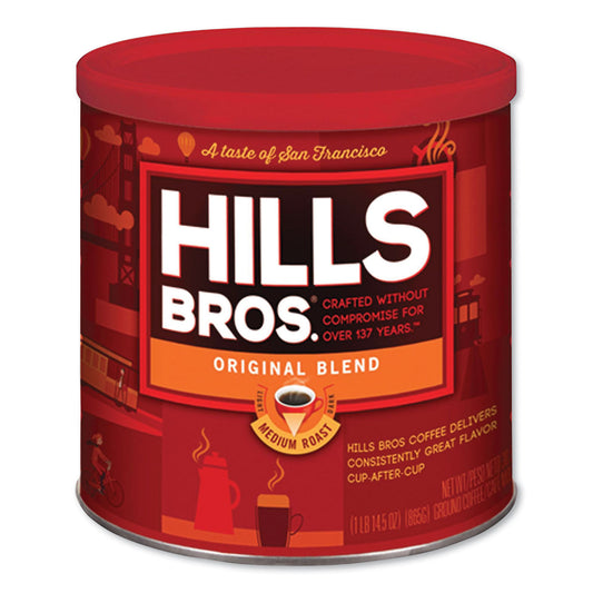 Hills Bros. Original Blend Coffee, 30.5 oz Can (MZB43000)