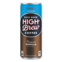 HIGH Brew Coffee Cold Brew Coffee + Protein, Mexican Vanilla, 8 oz Can, 12/Pack (00501)