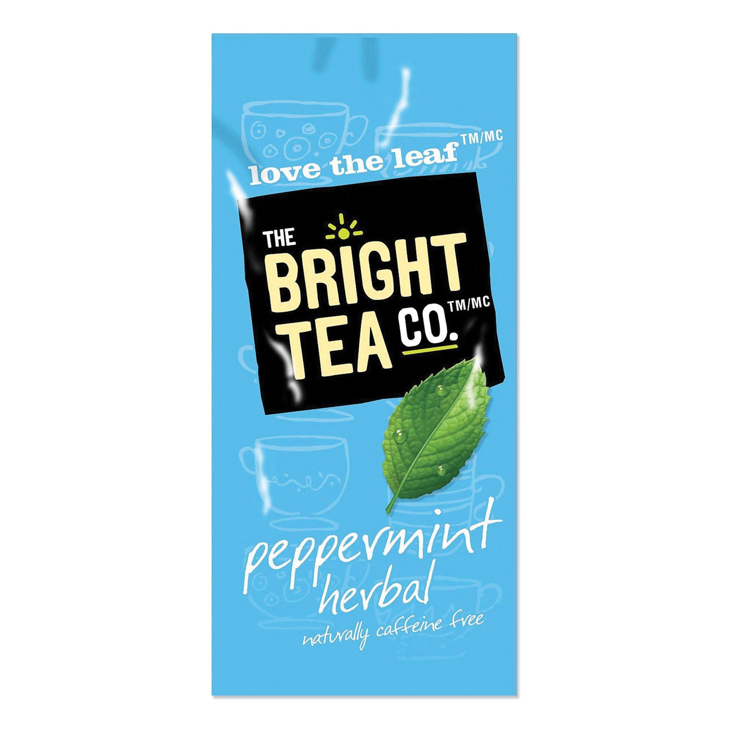 The Bright Tea Co. Tea Freshpack Pods, Peppermint Herbal, 0.07 oz, 100/Carton (MDRB505)