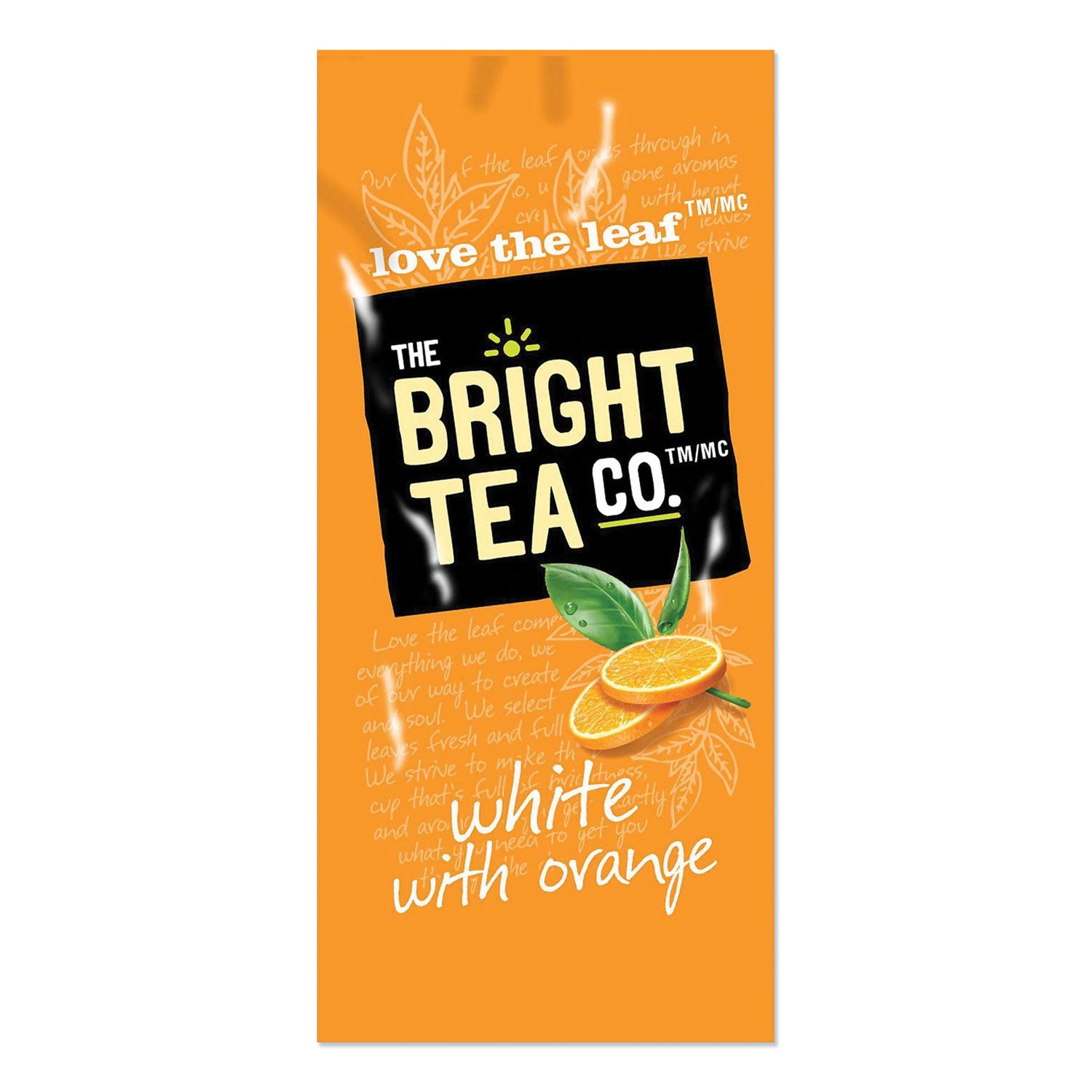 The Bright Tea Co. Tea Freshpack Pods, White with Orange, 0.05 oz, 100/Carton (MDRB504)
