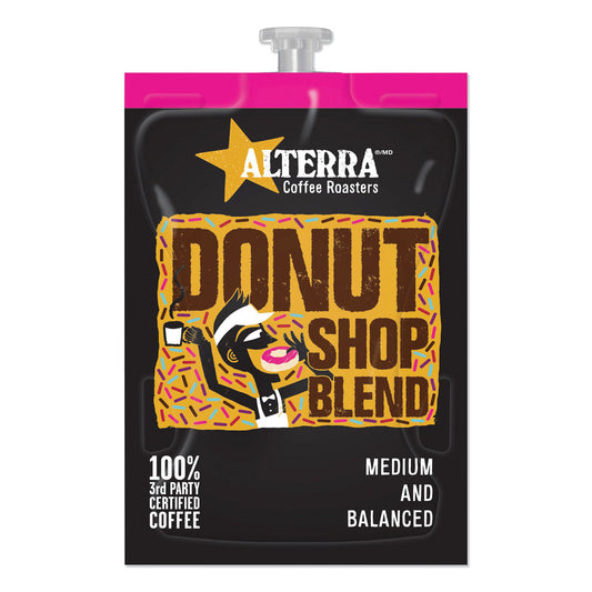 Alterra Coffee Freshpack Pods, Donut Shop Blend, Medium Roast, 0.28 oz, 100/Carton (MDRA200)