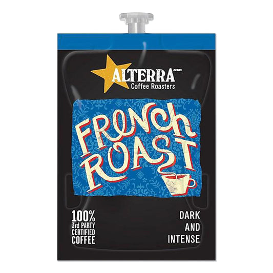 Alterra Coffee Freshpack Pods, French Roast, Dark Roast, 0.32 oz, 100/Carton (MDRA184)