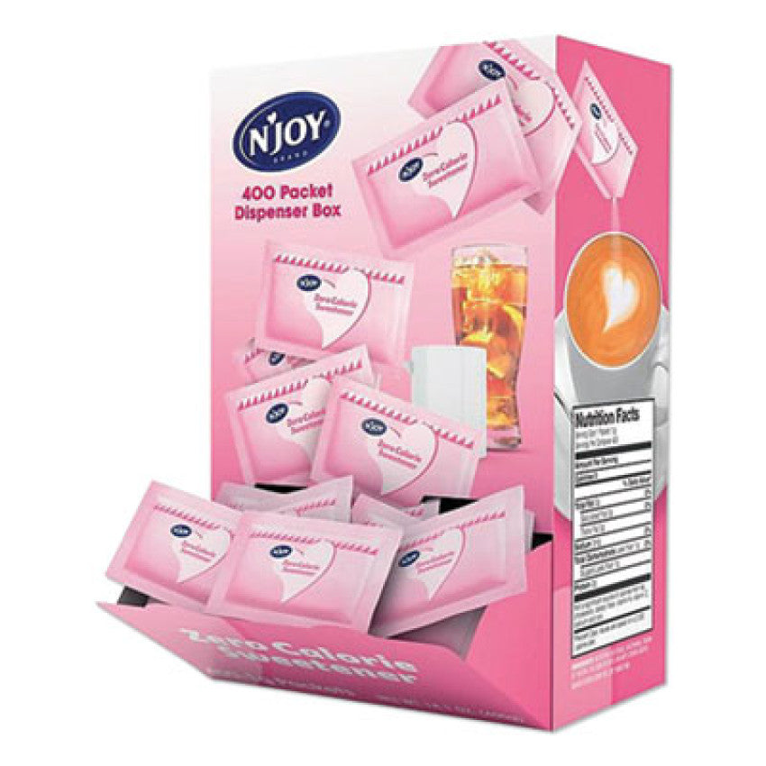 N'Joy Pink Saccharin Artificial Sweetener Packets, 0.04 oz Packet, 400 Packets/Box (83034)