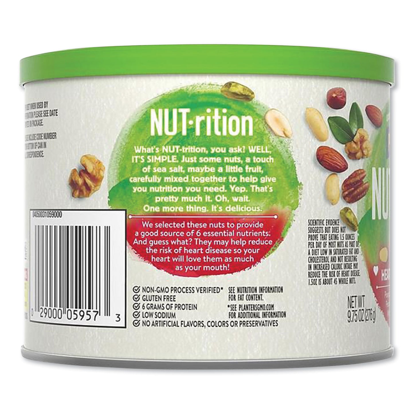 Planters NUT-rition Heart Healthy Mix, 9.75 oz Can (05957)