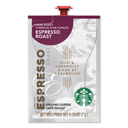 Starbucks FLAVIA Coffee Freshpacks, Espresso Dark Roast, 0.25 oz Freshpack, 72/Carton (MDR00218)