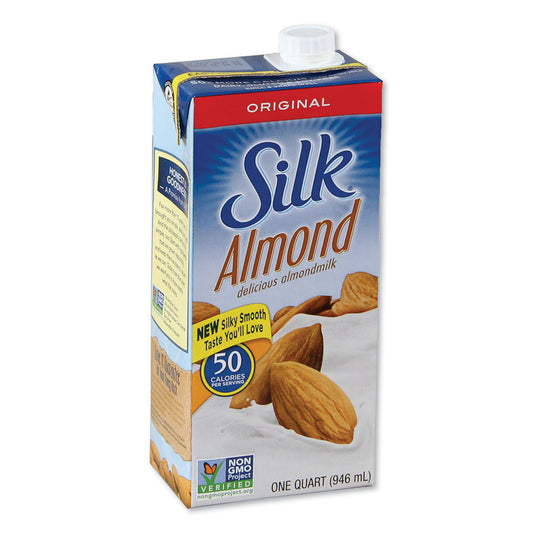 Silk Almond Milk, Original, 32 oz Aseptic Box (443870)