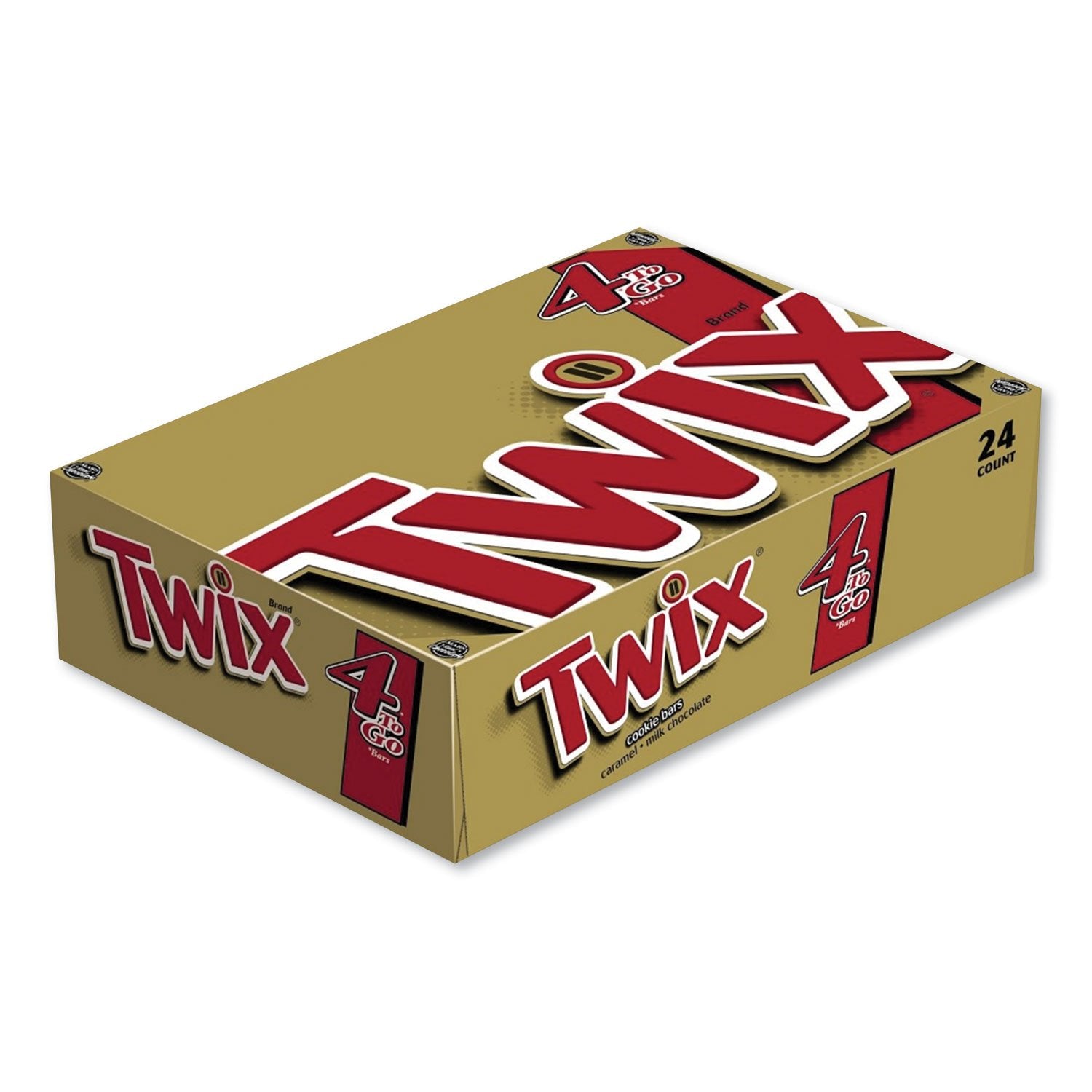 Twix Sharing Size Chocolate Cookie Bar, 3.02 oz, 24/Box (35387)