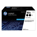 HP 80A, (CF280A-D) 2-Pack Black Original LaserJet Toner Cartridges (CF280AD1)