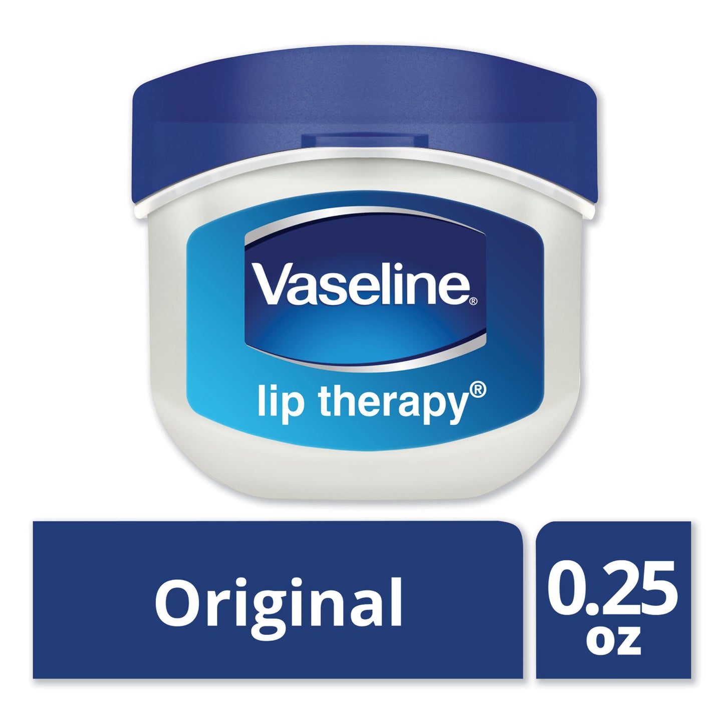 Vaseline Lip Therapy, Original, 0.25 oz, Plastic Flip-Top Container (20677EA)