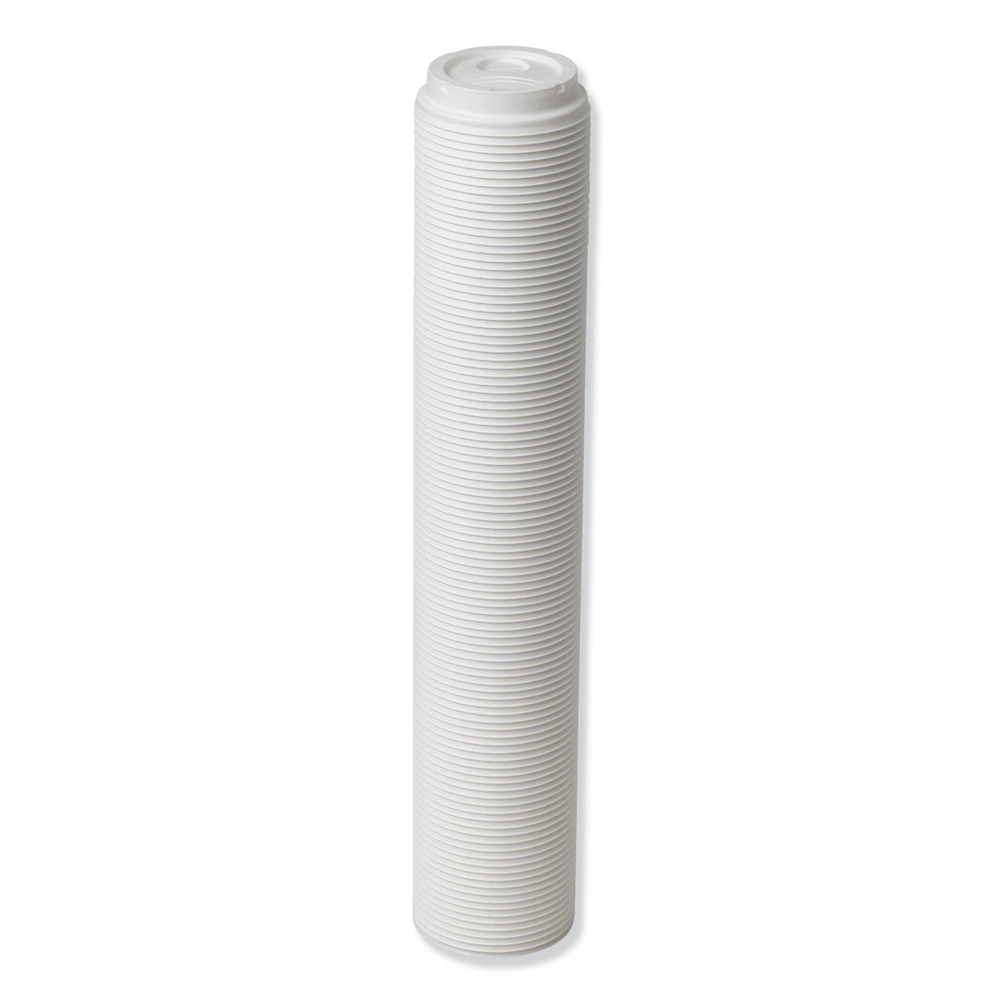 Dixie Dome Hot Drink Lids, Fits 8 oz Cups, White, 100/Sleeve, 10 Sleeves/Carton (D9538)