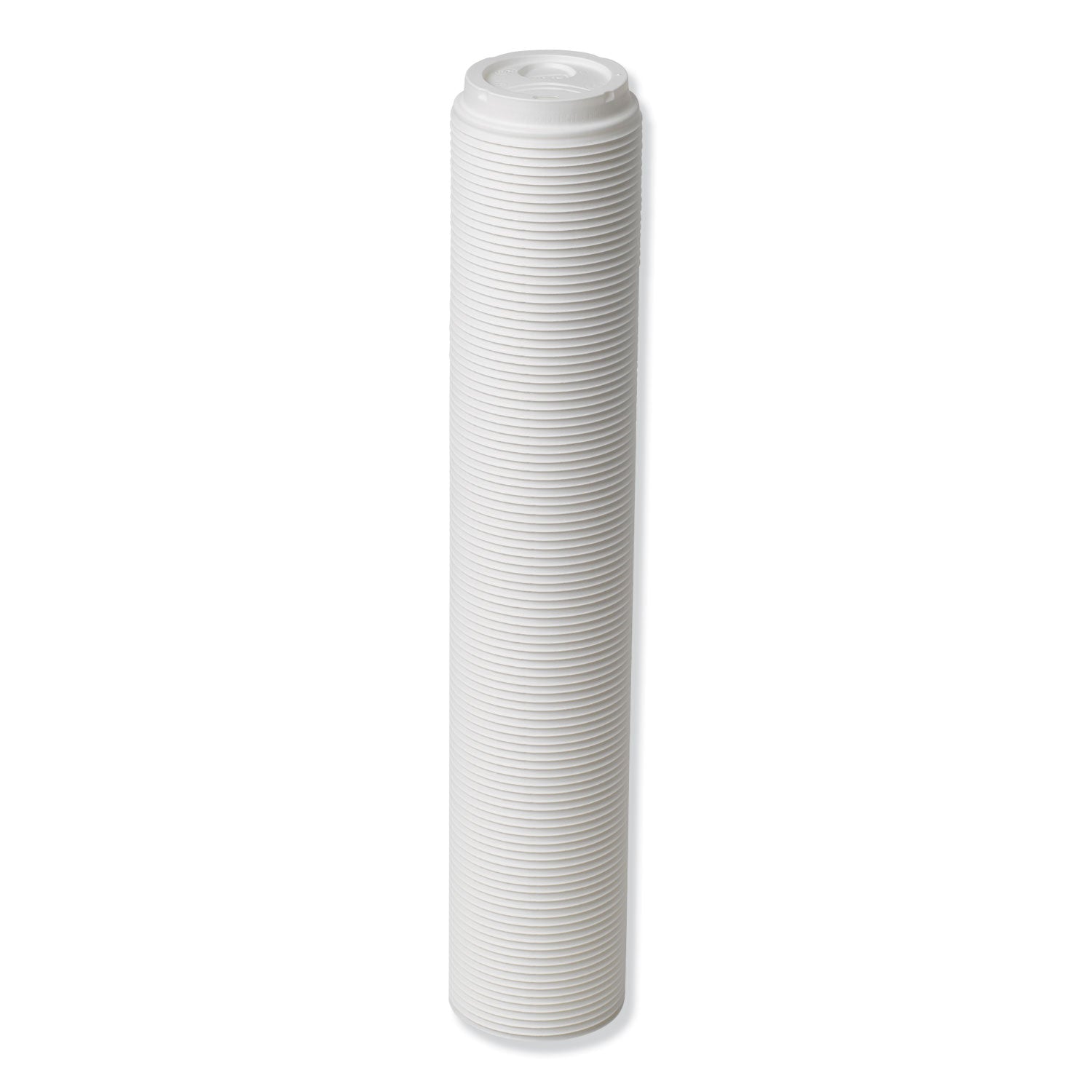 Dixie Dome Hot Drink Lids, Fits 8 oz Cups, White, 100/Sleeve, 10 Sleeves/Carton (D9538)