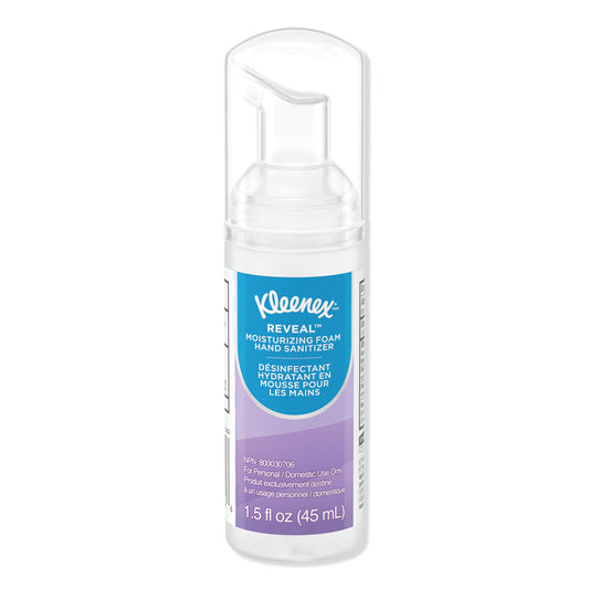 Kleenex Ultra Moisturizing Foam Hand Sanitizer, 1.5 oz Pump Bottle, Unscented, 24/Carton (34604)