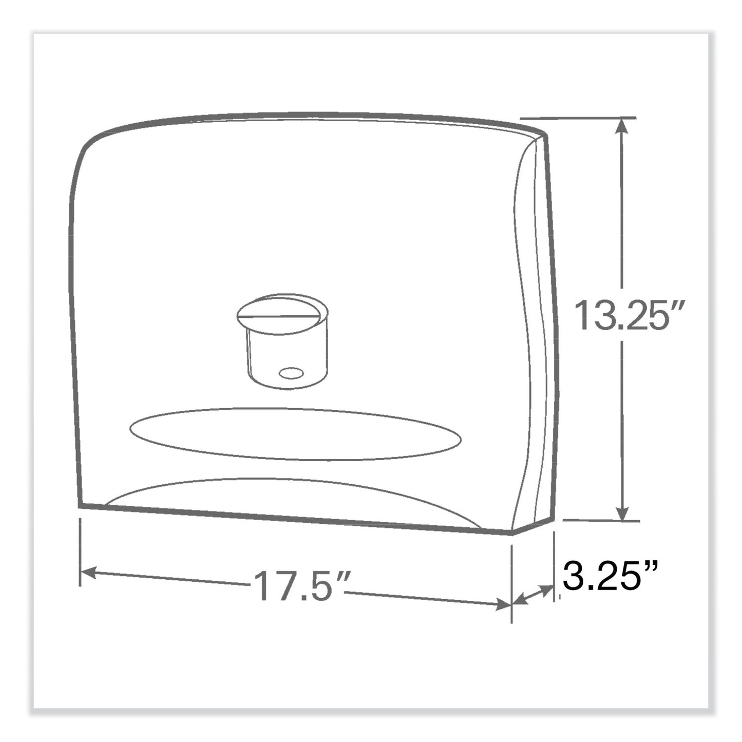 Scott Personal Seat Cover Dispenser, 17.5 x 2.25 x 13.25, White (09505)