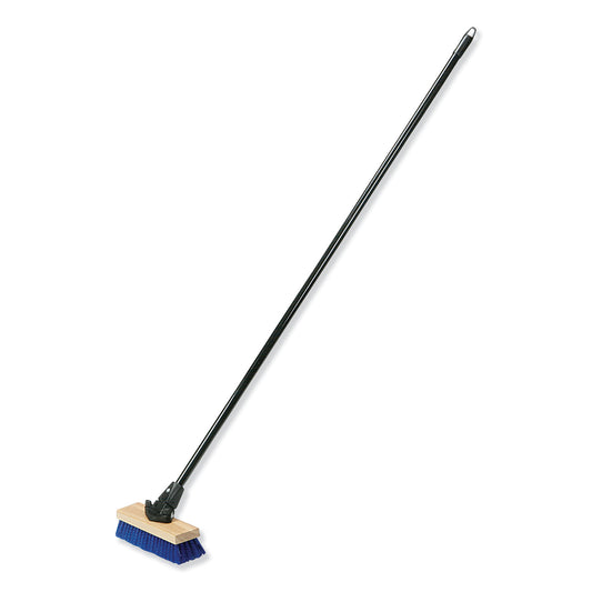 AbilityOne 7920016827630, SKILCRAFT FlexSweep Broom, 59" Metal Handle, Black/Blue