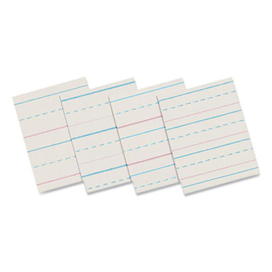 Pacon Multi-Program Handwriting Paper, 30 lb Bond Weight, 1/2" Long Rule, Two-Sided, 8 x 10.5, 500/Pack (ZP2612)