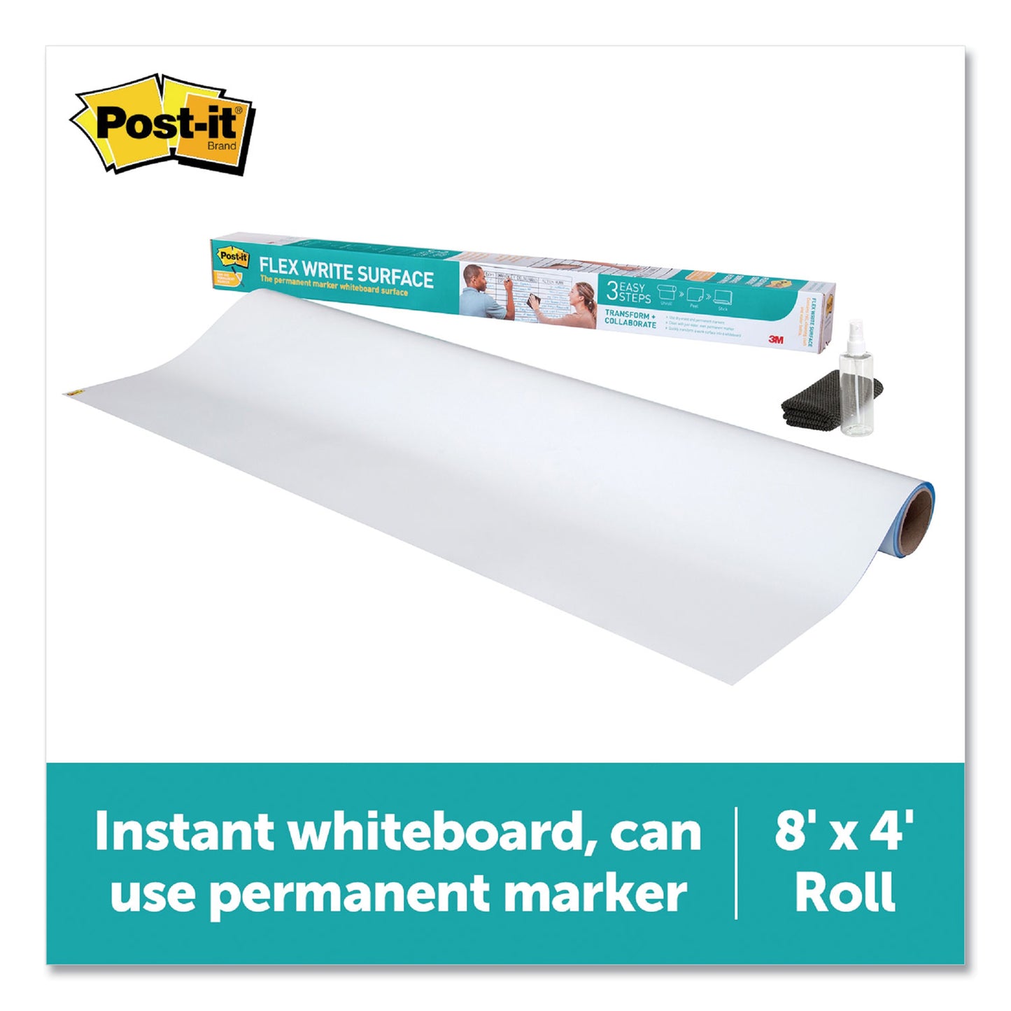 Post-it Flex Write Surface, 96 x 48, White Surface (FWS8X4)