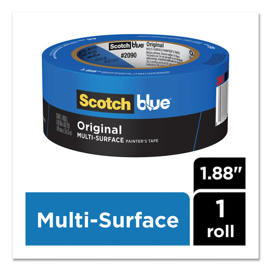 ScotchBlue Original Multi-Surface Painter's Tape, 3" Core, 2" x 60 yds, Blue (209048NC)