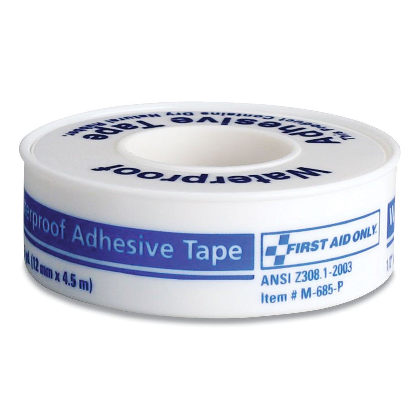 First Aid Only Waterproof-Adhesive Medical Tape with Dispenser, Acrylic, 1" x 15 ft, White (730015)