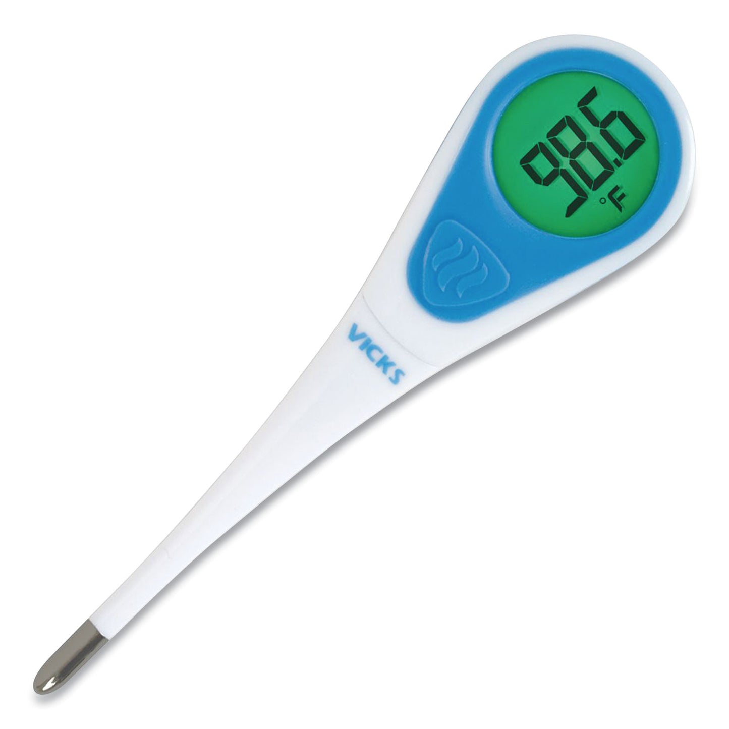 Vicks SpeedRead Digital Thermometer with Fever InSight, White/Blue (V912US)