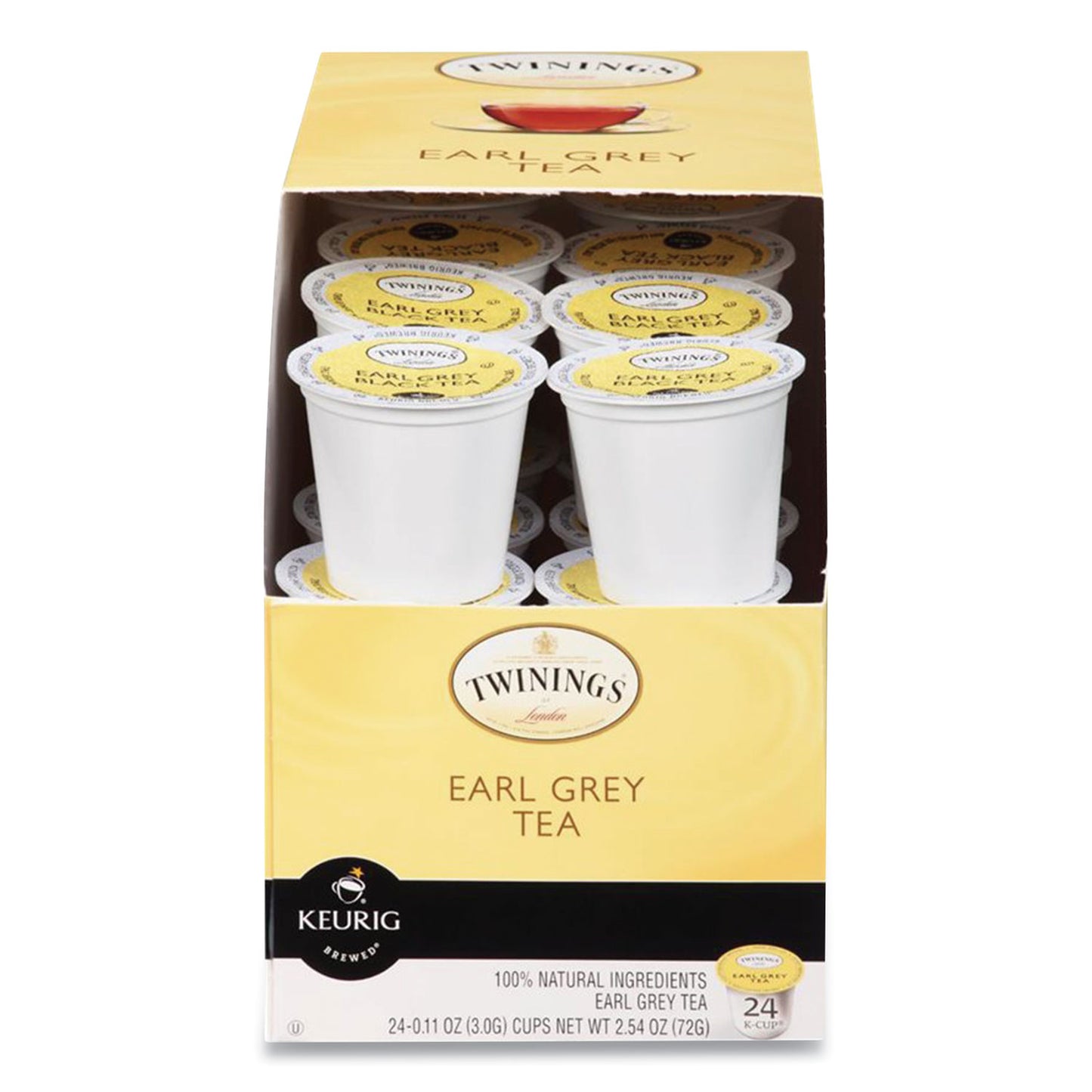 TWININGS Tea K-Cups, Earl Grey, 0.11 oz K-Cups, 24/Box (85783)