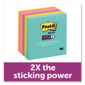 Post-it Pads in Supernova Neon Collection Colors, 3" x 3", 90 Sheets/Pad, 5 Pads/Pack (6545SSMIA)