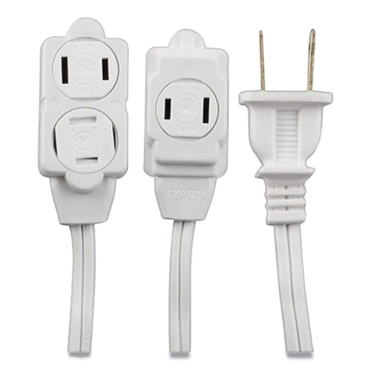 GE Indoor Extension Cord, 15 ft, 13 A, White (50554)