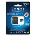 Lexar microSDHC Memory Card with SD Adapter, UHS-I U1 Class 10, 32 GB (LMI32GBNL633)