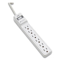 NXT Technologies Surge Protector, 6 AC Outlets, 2.5 ft Cord, 500 J, White, 2/Pack (24324332)