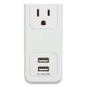 NXT Technologies Surge Protector, 4 AC Outlets/2 USB Ports, 3 ft Cord, 600 J, White (24324333)