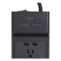 NXT Technologies Surge Protector, 12 AC Outlets/2 USB Ports, 8 ft Cord, 3,900 J, Black (24324335)