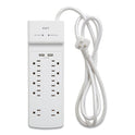 NXT Technologies Surge Protector, 10 AC Outlets/2 USB Ports, 6 ft Cord, 3,000 J, White (24324338)