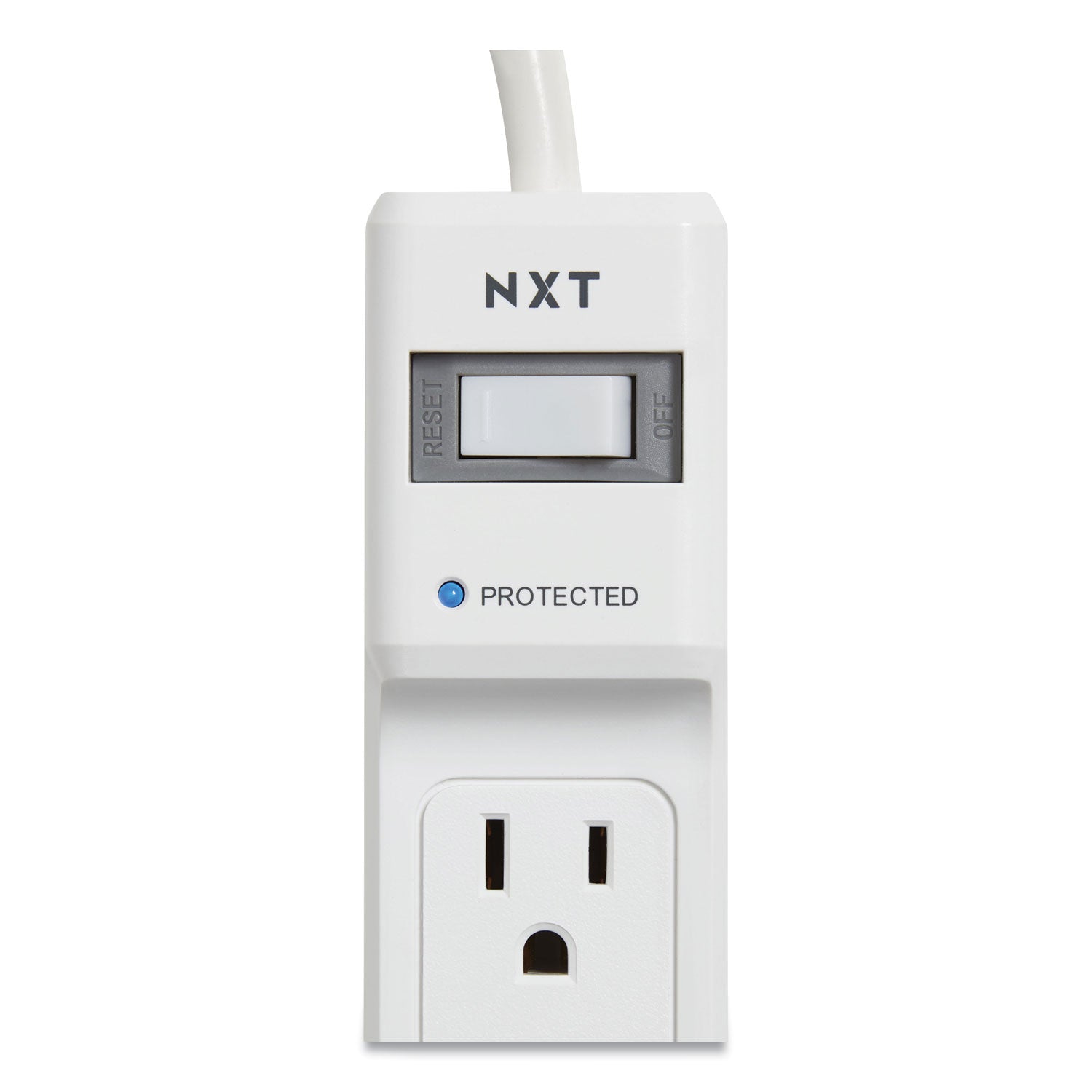 NXT Technologies Surge Protector, 6 AC Outlets, 4 ft Cord, 600 J, White (24373160)