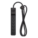 NXT Technologies Surge Protector, 6 AC Outlets, 4 ft Cord, 600 J, Black (24373161)