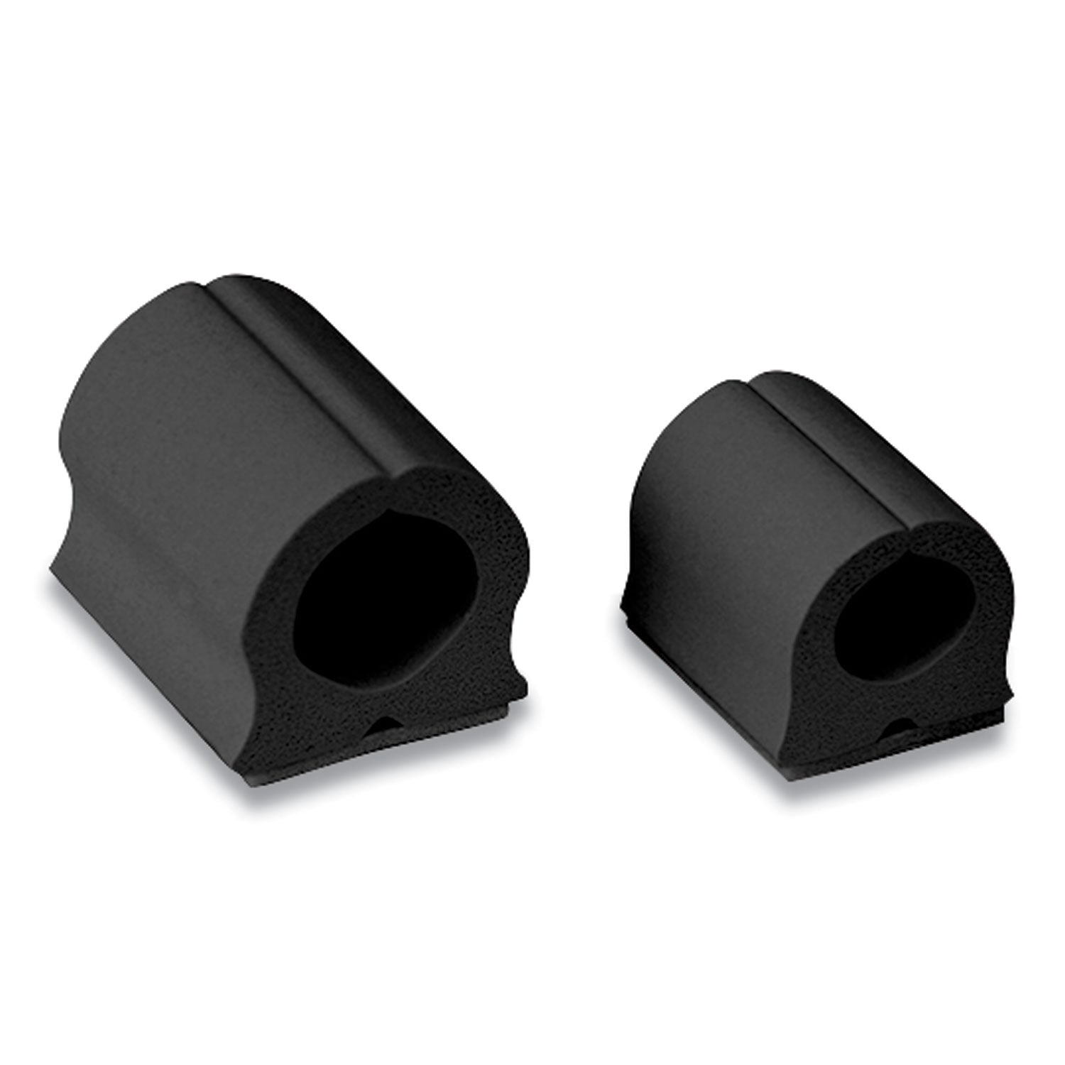 UT Wire D-Wings Nail-Free Cord Clips, 12 Small 0.38", Six Large 0.5", Black, 18/Pack (UTWD18BK)