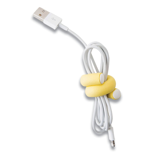 UT Wire Flexi Ties Cushioned Cable Ties, 0.4" x 5", Assorted Colors, 8/Pack (UTWFT1203)