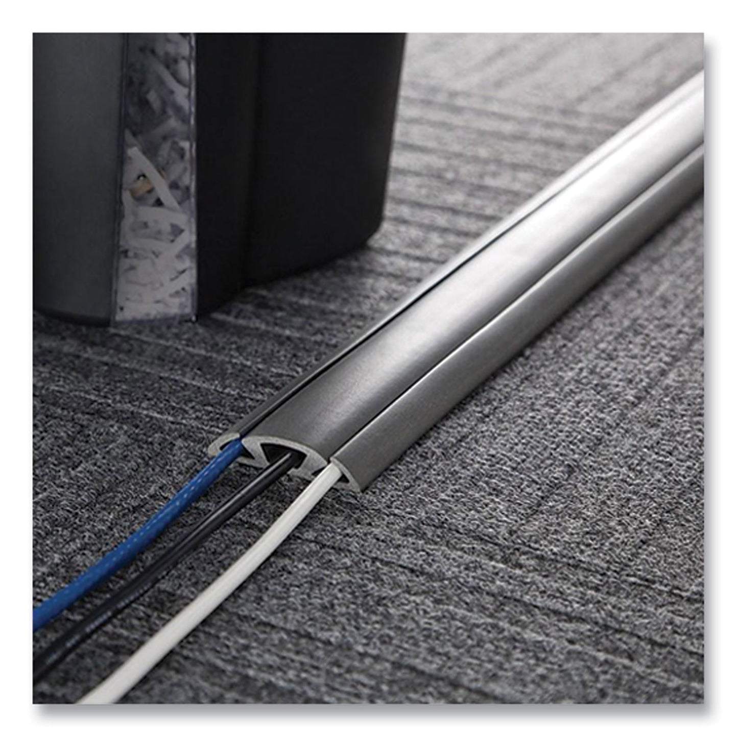 UT Wire Cord Protector and Concealer, 2.6" x 5 ft, Gray (UTWCP501GY)