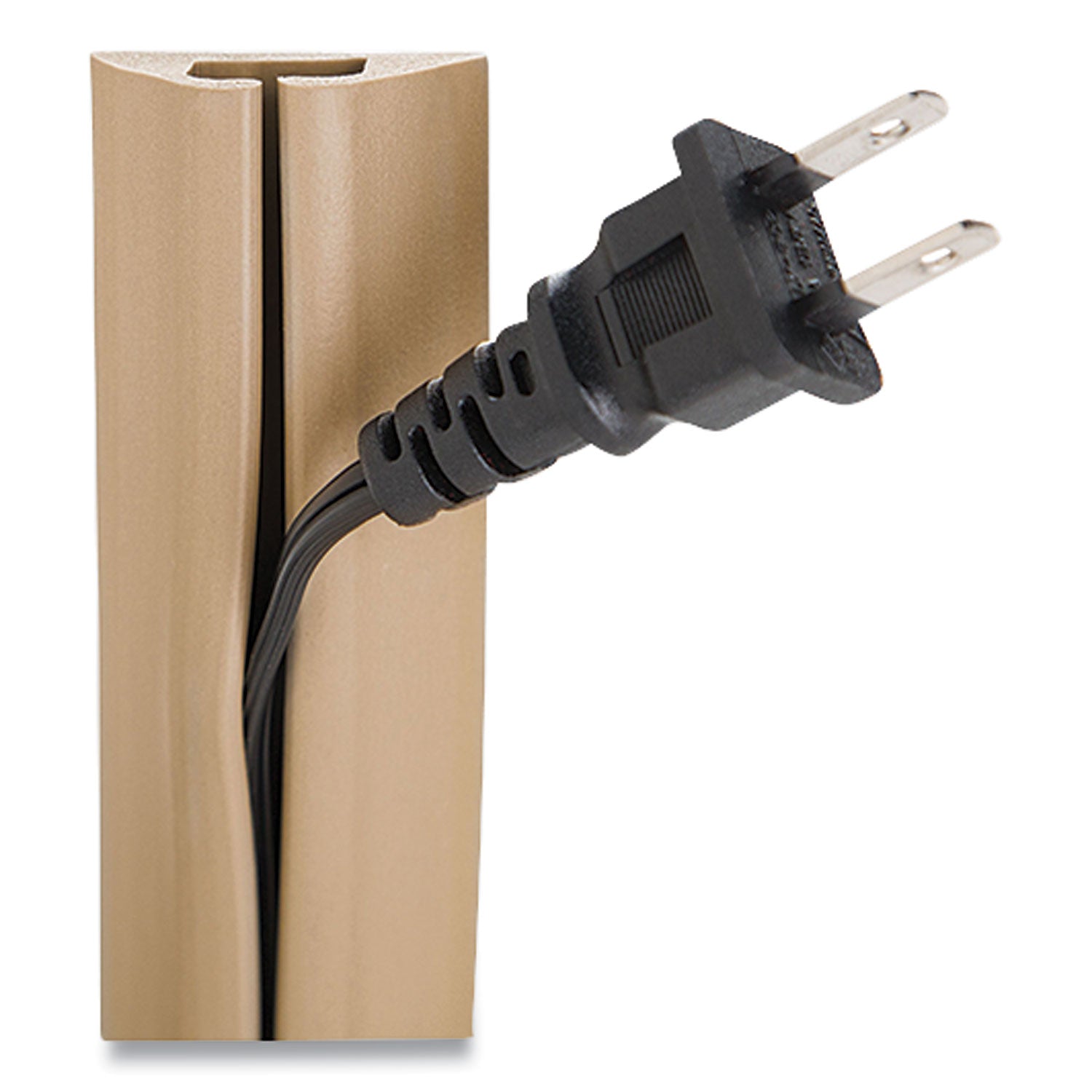 UT Wire Compact Cord Protector and Concealer, 1.6" x 5 ft, Beige (UTWCPM5BG)