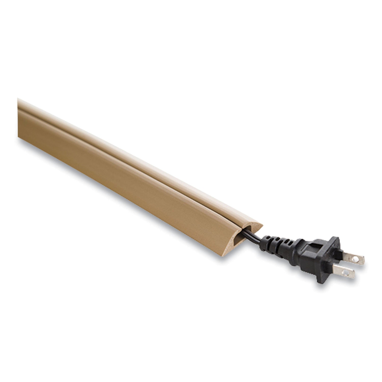 UT Wire Compact Cord Protector and Concealer, 1.6" x 5 ft, Beige (UTWCPM5BG)