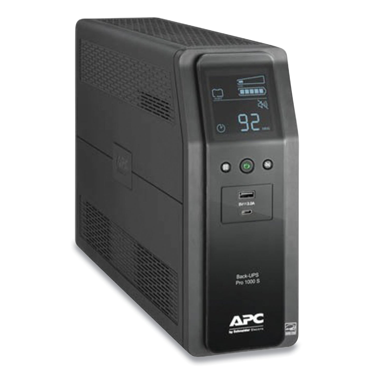 APC BR1000MS Back-UPS PRO BR Series SineWave Battery Backup System, 10 Outlets, 1,000 VA, 1,080 J