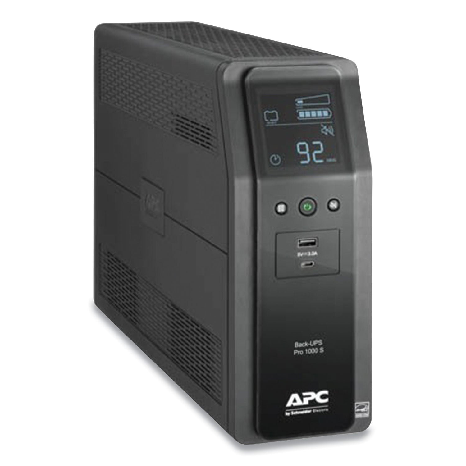 APC BR1000MS Back-UPS PRO BR Series SineWave Battery Backup System, 10 Outlets, 1,000 VA, 1,080 J