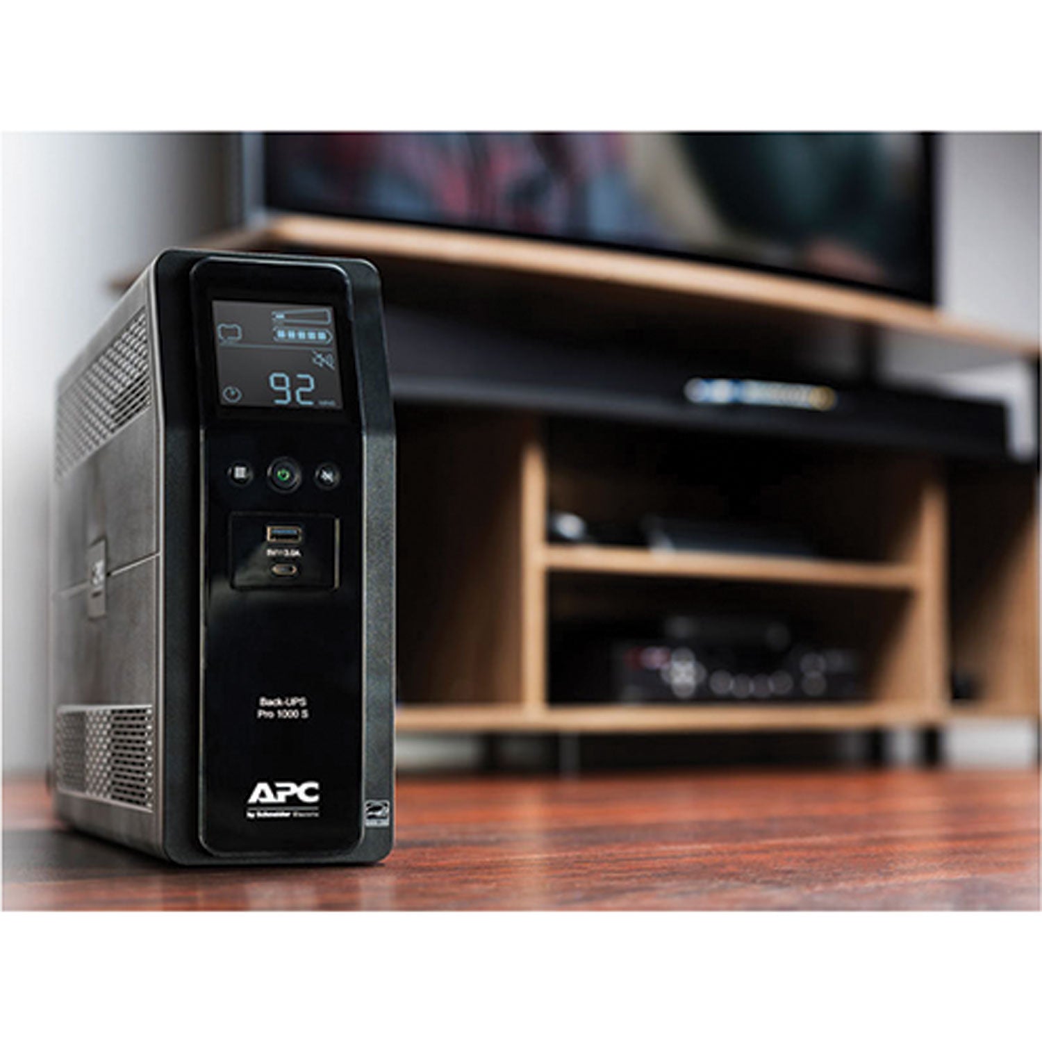 APC BR1000MS Back-UPS PRO BR Series SineWave Battery Backup System, 10 Outlets, 1,000 VA, 1,080 J