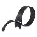 Velcro ONE-WRAP Pre-Cut Thin Ties, 0.5" x 8", Black, 50/Pack (95172)