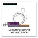 ES Robbins Floor+Mate, For Hard Floor to Medium Pile Carpet up to 0.75", 36 x 48, Clear (121441)