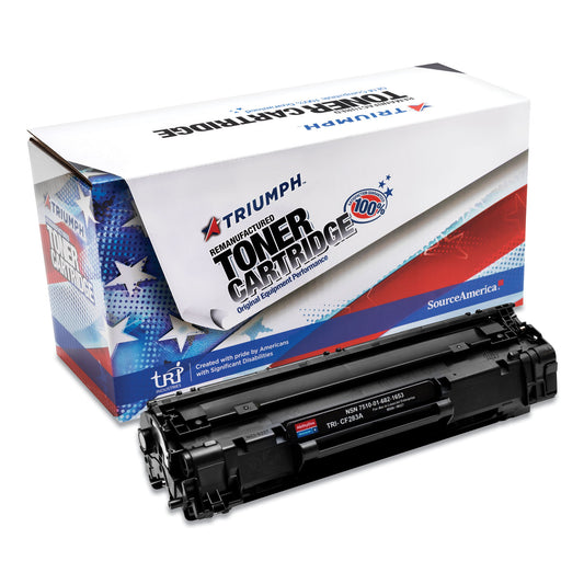 AbilityOne 7510016821653 Remanufactured CF283A (83A) Toner, 1,500 Page-Yield, Black