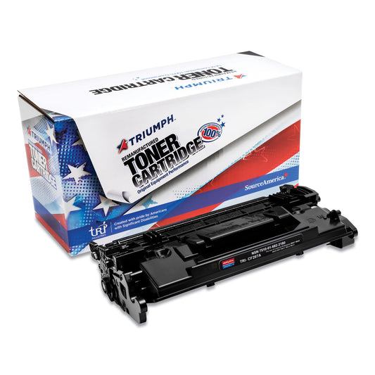 AbilityOne 7510016822180 Remanufactured CF287A (87A) Toner, 9,000 Page Yield, Black