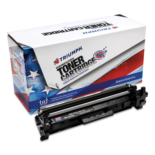 AbilityOne 7510016822181 Remanufactured CF217A (17A) Toner, 1,600 Page-Yield, Black