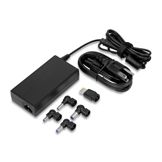 Targus Semi-Slim Laptop Charger for Various Devices, 90 W, Black (APA90US)