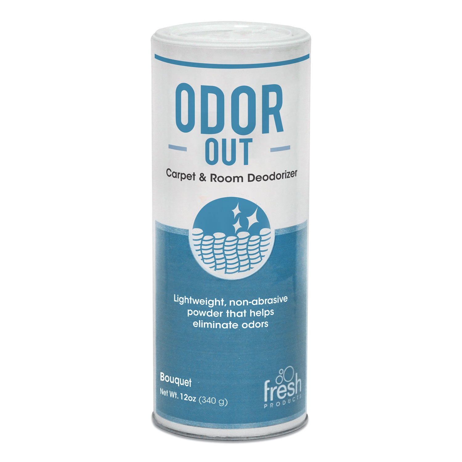 Fresh Products Odor-Out Rug/Room Deodorant, Bouquet, 12 oz, Shaker Can, 12/Box (121400BO)