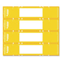 Tabbies File Pocket Handles, 9.63 x 2, Yellow/White, 4/Sheet, 12 Sheets/Pack (68801)